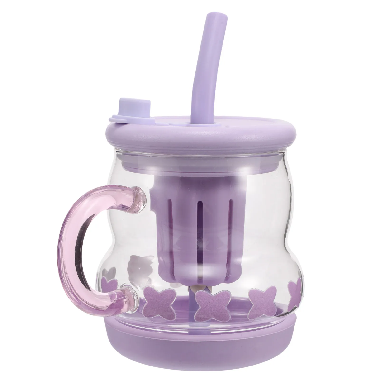 Glass Tumbler with Handle and Straw Stylish Modern Aesthetic Coffee Tea Mug for Car Travel Bathroom Daily Use Cute Drinking
Glass Tumbler with Handle and Straw Stylish Modern Aesthetic Coffee Tea Mug for Car Travel Bathroom Daily Use Cute Drinking