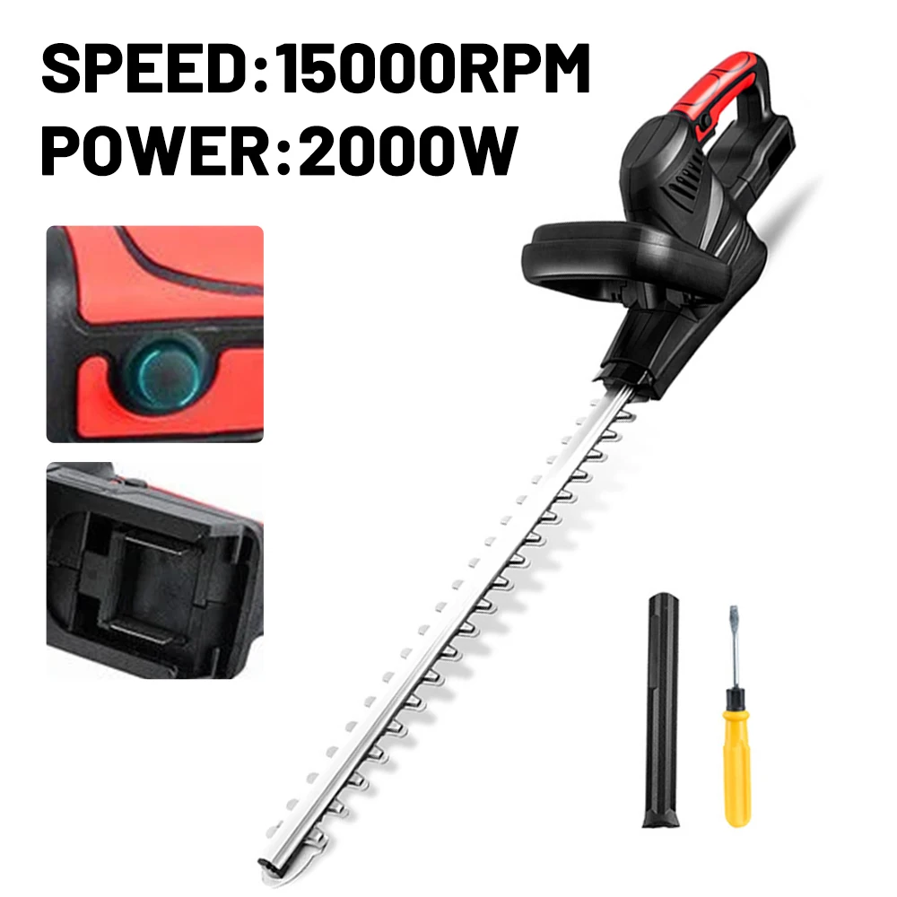 2000W Brushless Electric Hedge Trimmer Cordless Trimmer Pruning Saw Lawn Mower Garden Tools For Makita 21V Battery( No Battery)
2000W Brushless Electric Hedge Trimmer Cordless Trimmer Pruning Saw Lawn Mower Garden Tools For Makita 21V Battery( No Battery)