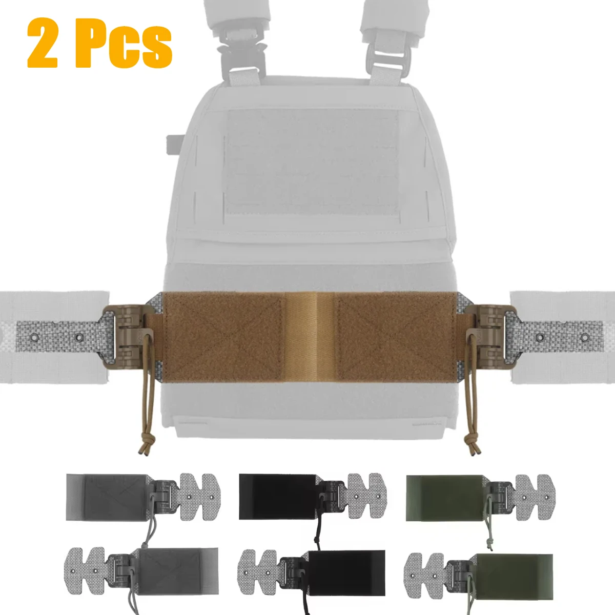 2 PCS Tactical 3AC Kit Side Wall Quick Release Buckle for FCPC V5 Tactical Vest Plate Cummerbunds Modular Slide Buckle
2 PCS Tactical 3AC Kit Side Wall Quick Release Buckle for FCPC V5 Tactical Vest Plate Cummerbunds Modular Slide Buckle