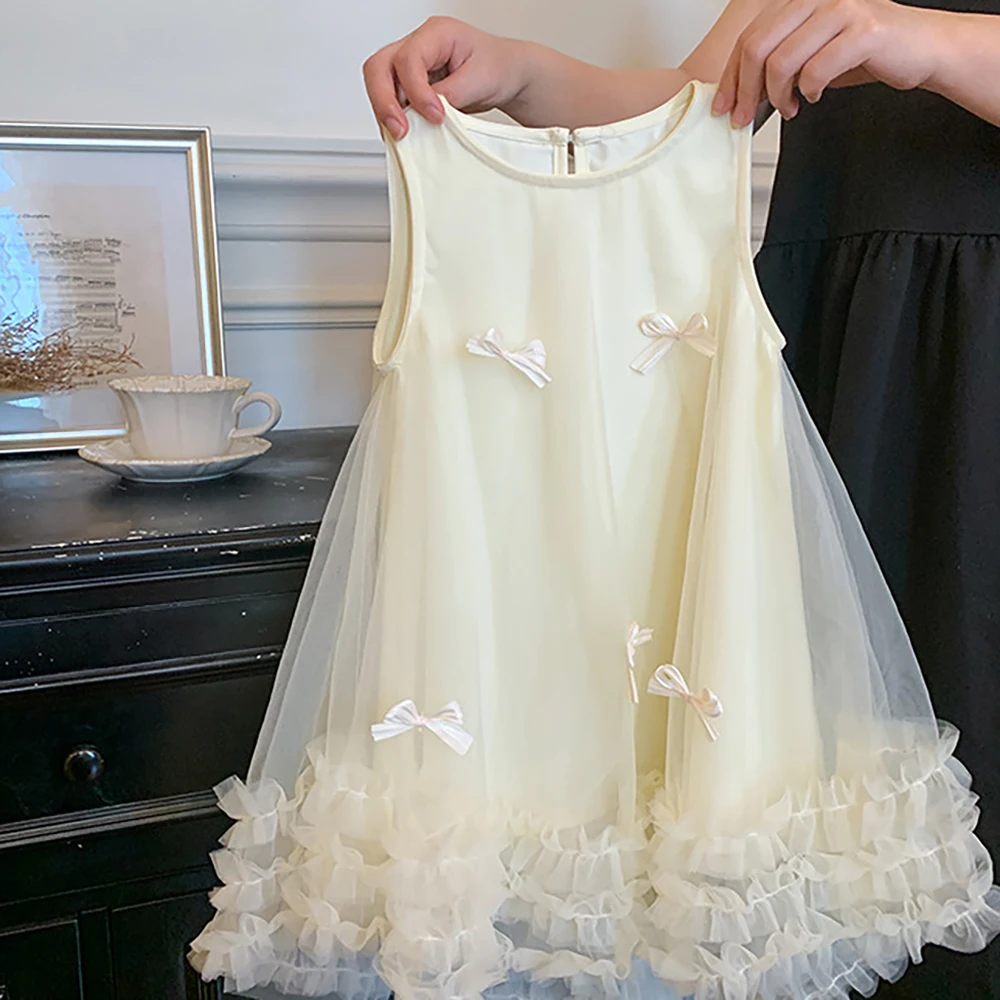 Girls Dress Beautiful Princess Dress Elegant Spaghetti Strap Bow Tulle Dress For Girl White Prom Birthday Party Wedding Costume
Girls Dress Beautiful Princess Dress Elegant Spaghetti Strap Bow Tulle Dress For Girl White Prom Birthday Party Wedding Costume