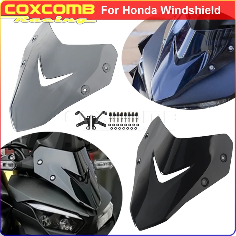 Motorcycle Front Windshield Flyscreen Aerodynamic Sport Touring For Honda CB1000 Hornet SP2025 Windscreen Wind Deflector Fairing
Motorcycle Front Windshield Flyscreen Aerodynamic Sport Touring For Honda CB1000 Hornet SP2025 Windscreen Wind Deflector Fairing