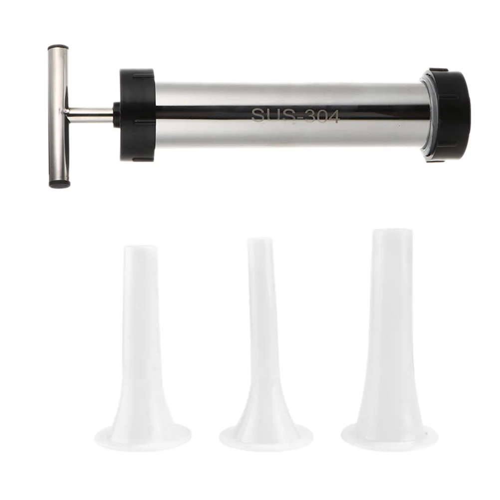 Stainless Steel Enema Sausage Filling Tool Machine Tube Kit Filler Manual Stuffer 
Stainless Steel Enema Sausage Filling Tool Machine Tube Kit Filler Manual Stuffer