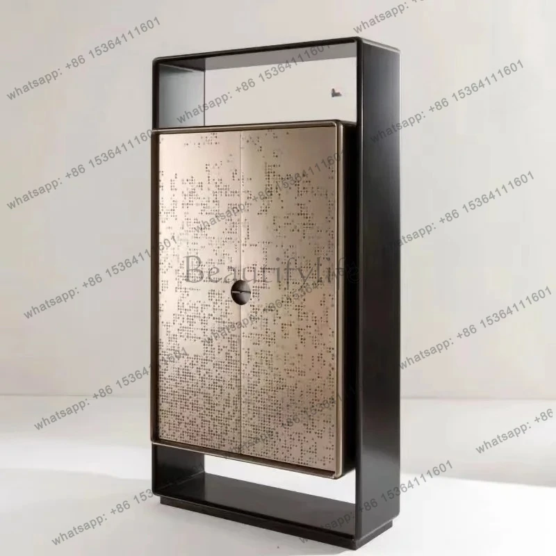 Wine cabinet Italian minimalist Nordic light luxury high cabinet decorative villa high-end wine cabinet
Wine cabinet Italian minimalist Nordic light luxury high cabinet decorative villa high-end wine cabinet
