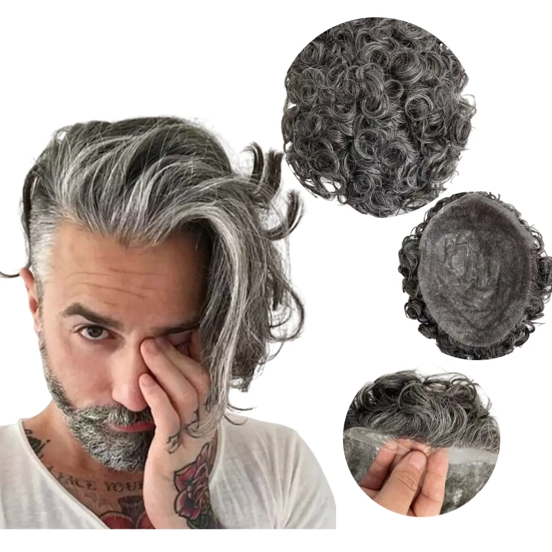 Brazilian Virgin Human Hair Replacement 1b40 Grey Loose Wave 8X10 Full PU Toupees for Men
Brazilian Virgin Human Hair Replacement 1b40 Grey Loose Wave 8X10 Full PU Toupees for Men