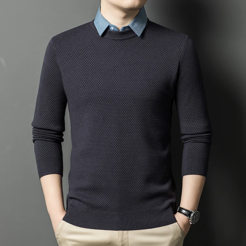 Top Grade Fake Two Collared New Fashion Designer Knit Pullove Sweater Casual Korean Brand Mens Jumpers Mens Clothing 2025
Top Grade Fake Two Collared New Fashion Designer Knit Pullove Sweater Casual Korean Brand Mens Jumpers Mens Clothing 2025
