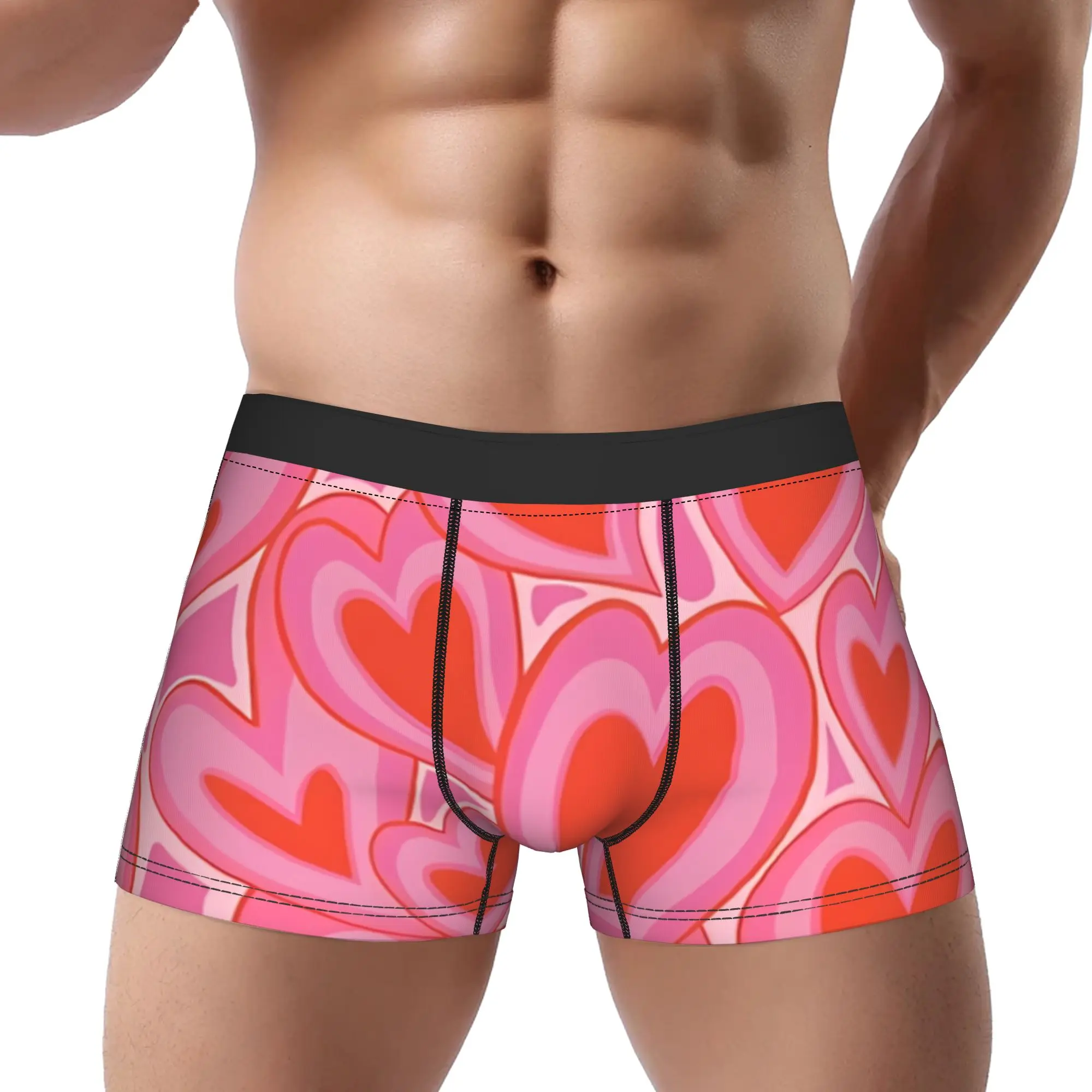 Cute Pattern Pink Heart Underpants Homme Panties Men's Underwear Comfortable Shorts Boxer Briefs
Cute Pattern Pink Heart Underpants Homme Panties Men's Underwear Comfortable Shorts Boxer Briefs