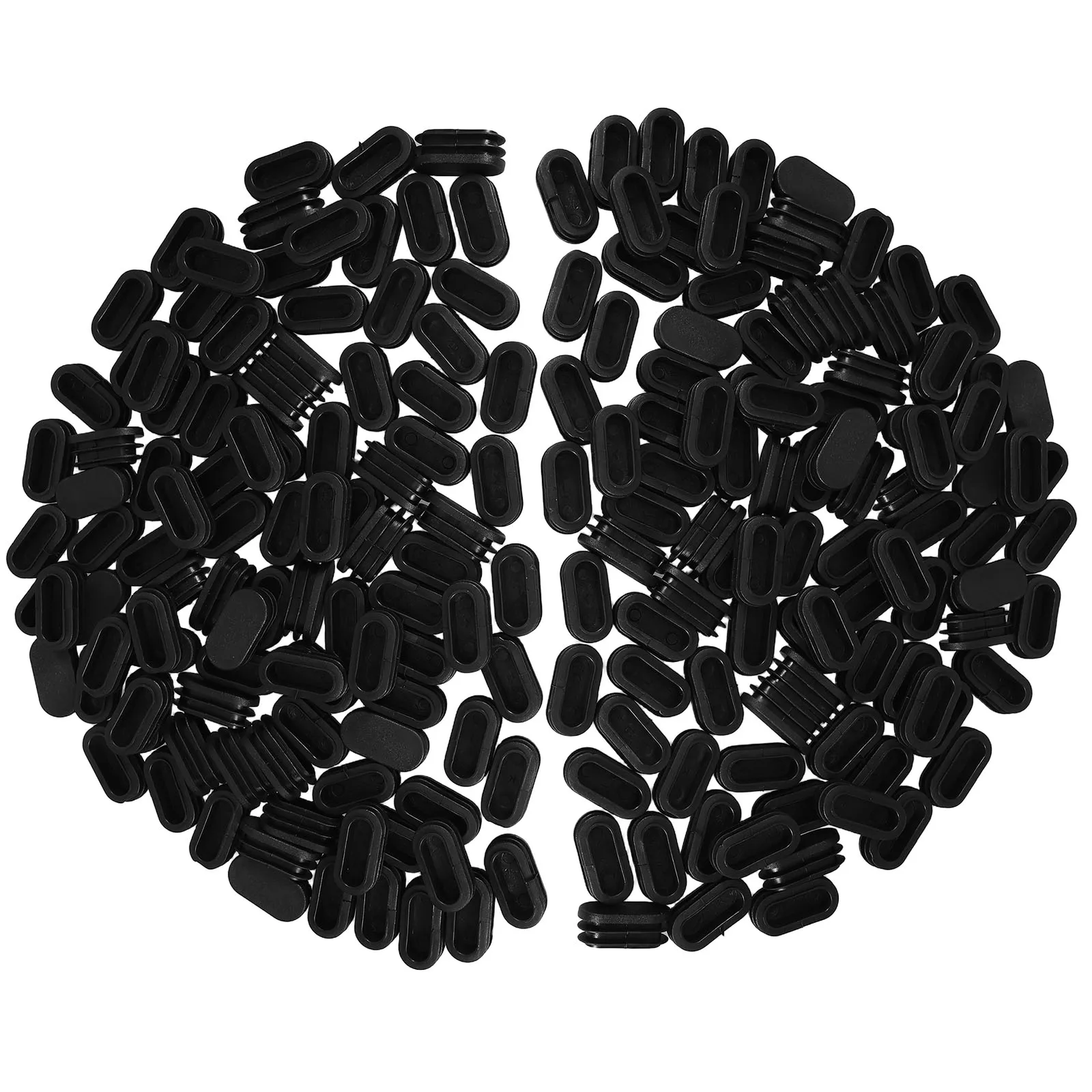 100 pcs Elliptical Tube Plug Cap Black Plastic End Covers Round Head Pipe Fitting Furniture Leg Protectors Sealing Plugs
100 pcs Elliptical Tube Plug Cap Black Plastic End Covers Round Head Pipe Fitting Furniture Leg Protectors Sealing Plugs