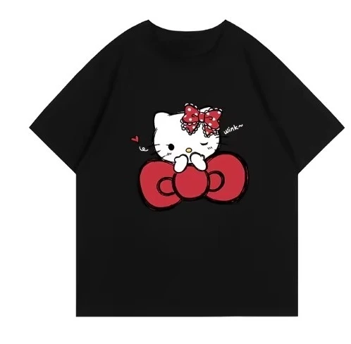 2026 HelloKitty Sanrio Printed Cotton T-Shirt - Summer Cartoon Design - Children's Round-neck Fashion Loose-Fitting Casual Wear
2026 HelloKitty Sanrio Printed Cotton T-Shirt - Summer Cartoon Design - Children's Round-neck Fashion Loose-Fitting Casual Wear