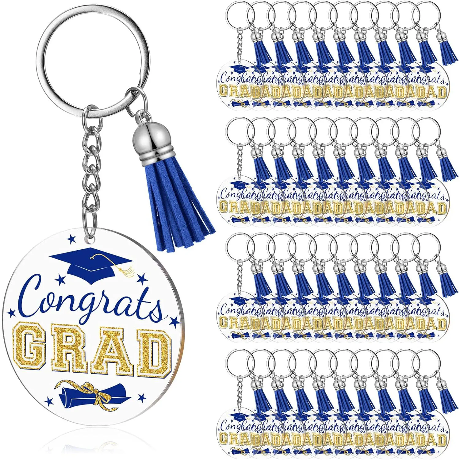 30pcs Graduation Acrylic Keychain 2025 Graduation Theme Party Decoration Gift Graduation Keychain Black Blue 2color
30pcs Graduation Acrylic Keychain 2025 Graduation Theme Party Decoration Gift Graduation Keychain Black Blue 2color