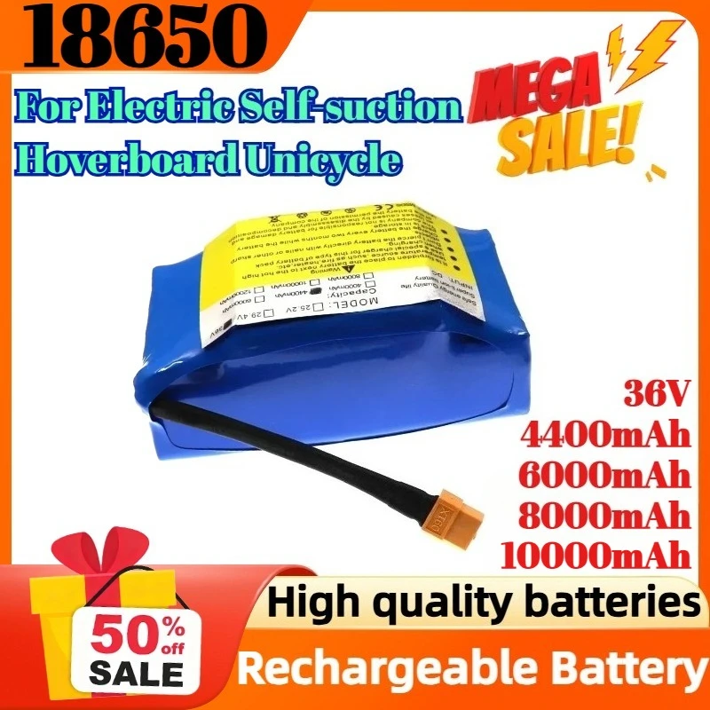 36V 4400mAh 6000mAh 10S2P Lithium-ion Rechargeable Battery Lithium-ion Battery for Electric Self-suction Hoverboard Unicycle
36V 4400mAh 6000mAh 10S2P Lithium-ion Rechargeable Battery Lithium-ion Battery for Electric Self-suction Hoverboard Unicycle