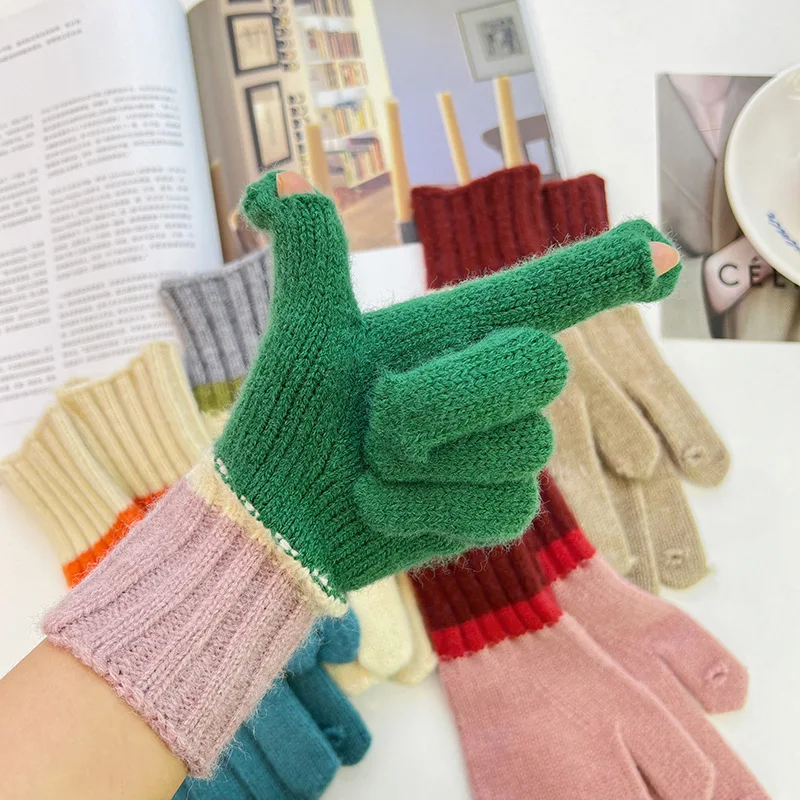 New Winter Wool Knitted Gloves Solid Screen Touch Gloves for Playing Phone Warm Inner Outdoor Skiing Glove for Women
New Winter Wool Knitted Gloves Solid Screen Touch Gloves for Playing Phone Warm Inner Outdoor Skiing Glove for Women