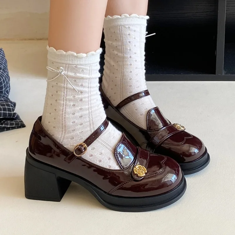 High Heels Women Shoes New Marie Janes Heeled Shoes 2025 Designer Party Chunky Woman Loafers Dress Lolita Pumps Brand Zapatos
High Heels Women Shoes New Marie Janes Heeled Shoes 2025 Designer Party Chunky Woman Loafers Dress Lolita Pumps Brand Zapatos