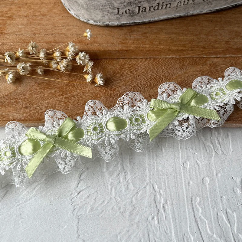 3 Meter Bow Lace Trim Ribbons For Crafts Lolita Dress Decorative Sewing Diy Pleated Fabric Party Gift Wrapping Trimming
3 Meter Bow Lace Trim Ribbons For Crafts Lolita Dress Decorative Sewing Diy Pleated Fabric Party Gift Wrapping Trimming
