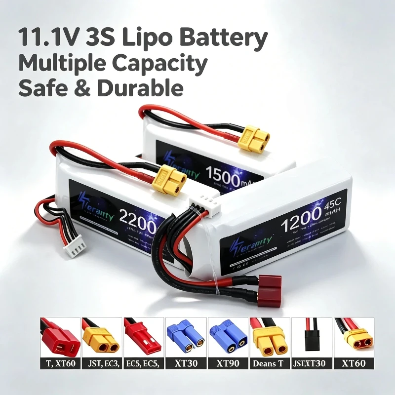 Hot 3S 11.1V 2200mAh 45C LiPo Battery Equipped with T JST XT30 XT60 Connectorsfor RC Aircraft Quadcopter Helicopter and Car
Hot 3S 11.1V 2200mAh 45C LiPo Battery Equipped with T JST XT30 XT60 Connectorsfor RC Aircraft Quadcopter Helicopter and Car