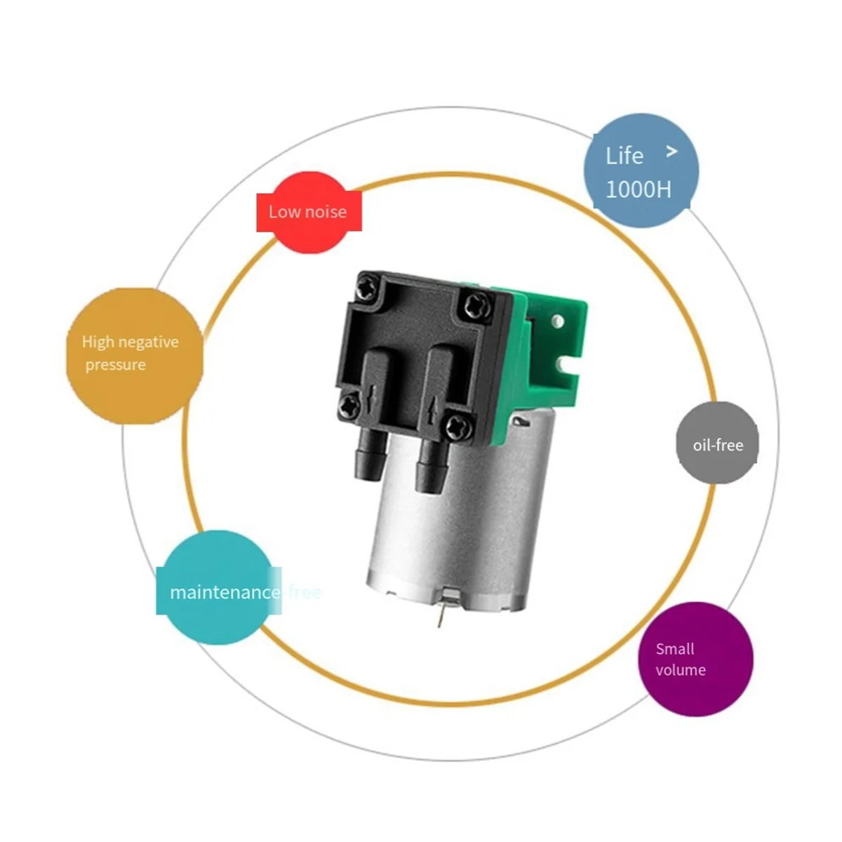 ABWG-6V 1.6LPM Mini Vacuum Inflate Transmission Pump Diaphragm Air Pump VOC Sample
ABWG-6V 1.6LPM Mini Vacuum Inflate Transmission Pump Diaphragm Air Pump VOC Sample