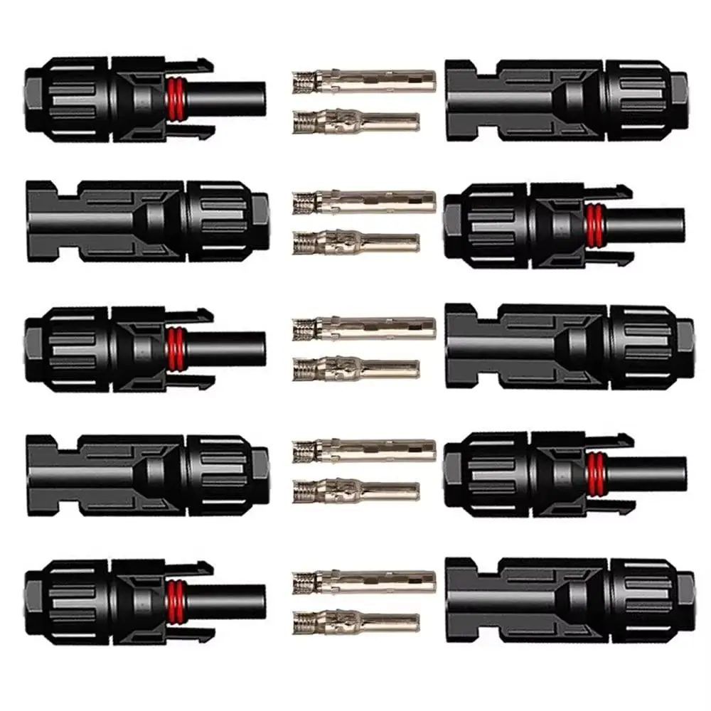 5 Pairs Waterproof Solar Connectors Black Photovoltaic Modules Solar Panel Connector with 2pcs Spanner Accessories
5 Pairs Waterproof Solar Connectors Black Photovoltaic Modules Solar Panel Connector with 2pcs Spanner Accessories