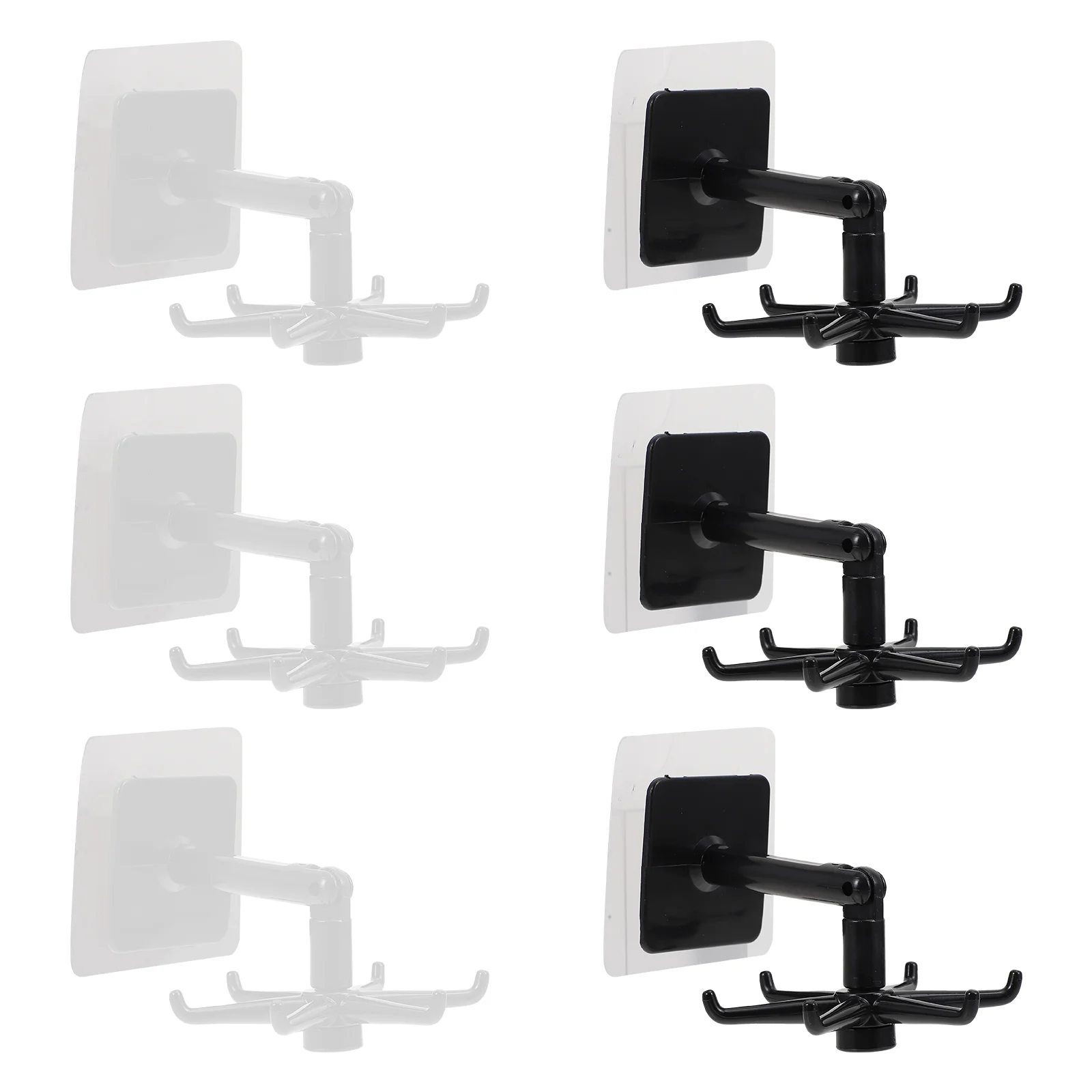 6 Pcs Swivel Hook Storage Shelving No Trace Sticking Pothook Hanging Frame Rotating Hanger Abs Practical
6 Pcs Swivel Hook Storage Shelving No Trace Sticking Pothook Hanging Frame Rotating Hanger Abs Practical