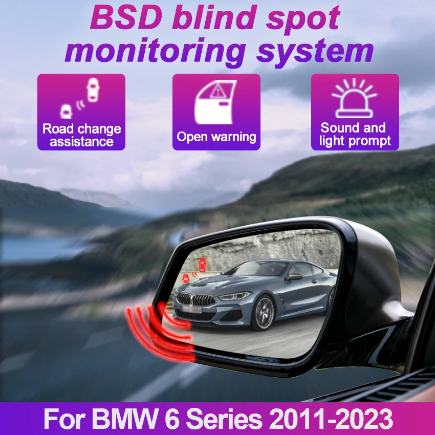 Автомобильное Зеркало BSD BSM BSA для слепых зон, заднее зеркало заднего радара, система обнаружения микроволновой печи для BMW 6 серии 2011-2023
Автомобильное Зеркало BSD BSM BSA для слепых зон, заднее зеркало заднего радара, система обнаружения микроволновой печи для BMW 6 серии 2011-2023