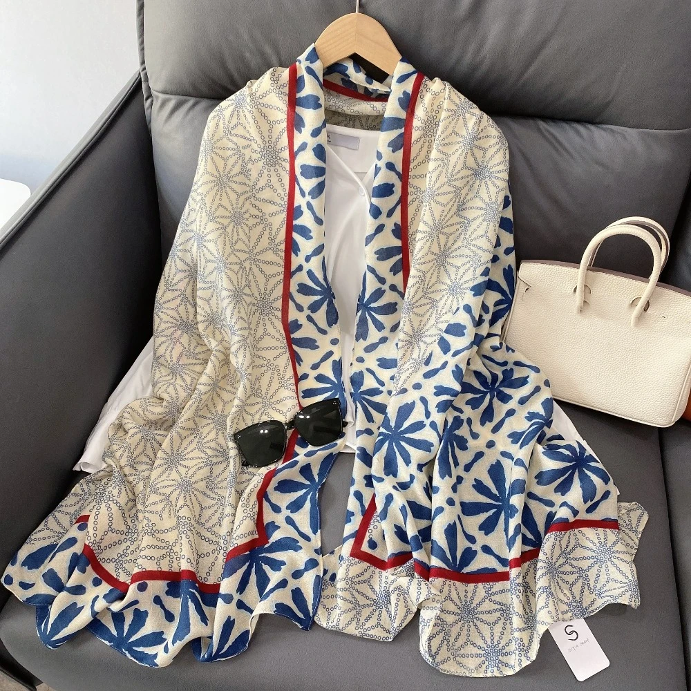 Breathable Spring Silk Scarf Cotton Long Ethnic Style Yarn Shawl Quick-drying Lightweight Big Pattern Headscarf
Breathable Spring Silk Scarf Cotton Long Ethnic Style Yarn Shawl Quick-drying Lightweight Big Pattern Headscarf
