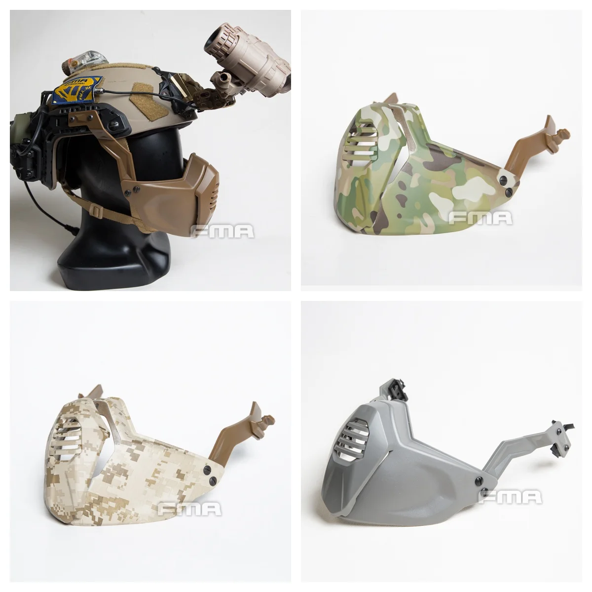 New Outdoor Sports Airsoft Tactical SF Helmet Mask Rail Special Half Mask Protective Face TB1354
New Outdoor Sports Airsoft Tactical SF Helmet Mask Rail Special Half Mask Protective Face TB1354