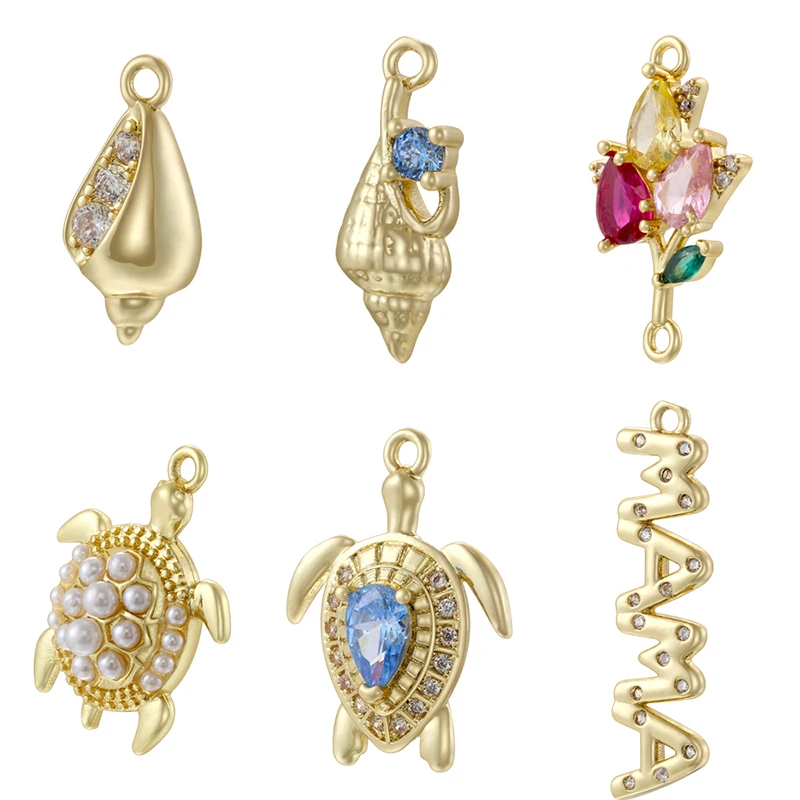 ZHUKOU Ocean Series Small Pendant Sea Turtle Conch Colorful Flowers Charming Women's Handmade Jewelry Making Accessories:VD1959
ZHUKOU Ocean Series Small Pendant Sea Turtle Conch Colorful Flowers Charming Women's Handmade Jewelry Making Accessories:VD1959