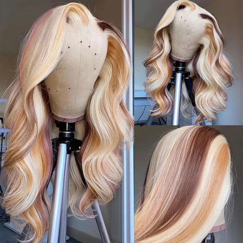Brown Highlight Blonde Bone Straight Lace Front Wig 13x4 HD Lace Frontal Wig Synthetic High Quality Daily Wear Cosplay for Wemon
Brown Highlight Blonde Bone Straight Lace Front Wig 13x4 HD Lace Frontal Wig Synthetic High Quality Daily Wear Cosplay for Wemon
