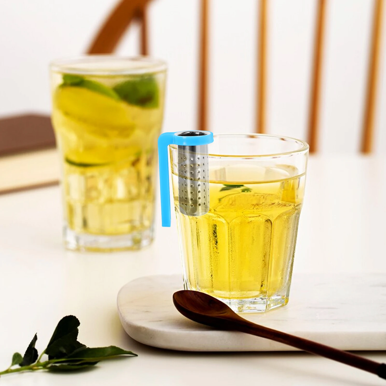 Stainless Steel Tea Infuser Reusable Loose Leaf Mesh Tea Filter Tea Strainer with Handle (Random Color)
Stainless Steel Tea Infuser Reusable Loose Leaf Mesh Tea Filter Tea Strainer with Handle (Random Color)