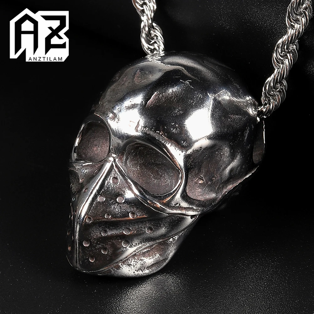 Anztilam Ghost Skull 316L Stainless Steel Necklace For Men Women Couples Punk Necklace Goth Jewelry Gift Wholesale Drop Shipping
Anztilam Ghost Skull 316L Stainless Steel Necklace For Men Women Couples Punk Necklace Goth Jewelry Gift Wholesale Drop Shipping