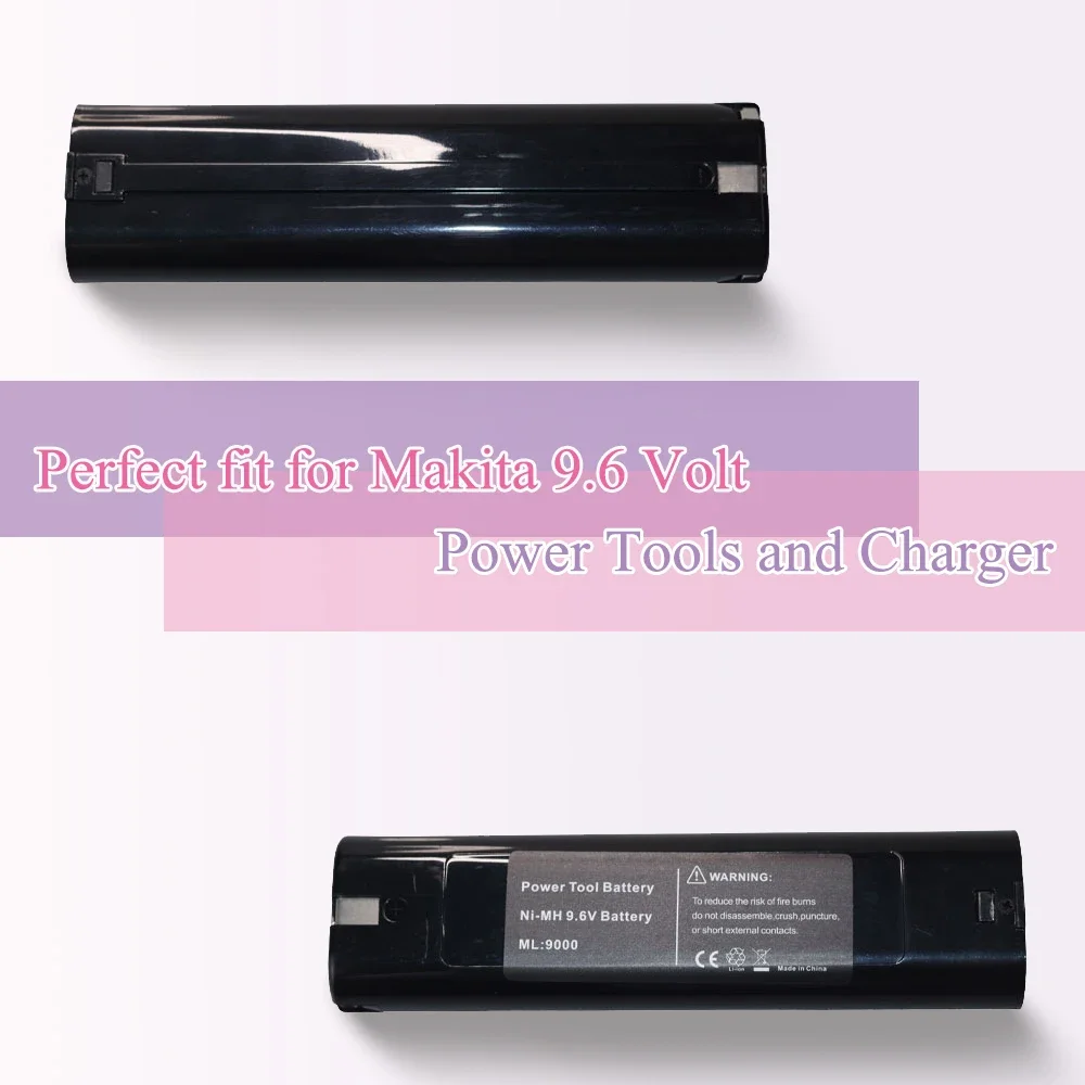 For Makita 9.6V 3Ah/4AH/5AH Ni-MH Battery Replacement 9000 9000 902 9033 6095D 6096D 6093D 6012HD DA391D 5090D 4390D 5090D
For Makita 9.6V 3Ah/4AH/5AH Ni-MH Battery Replacement 9000 9000 902 9033 6095D 6096D 6093D 6012HD DA391D 5090D 4390D 5090D
