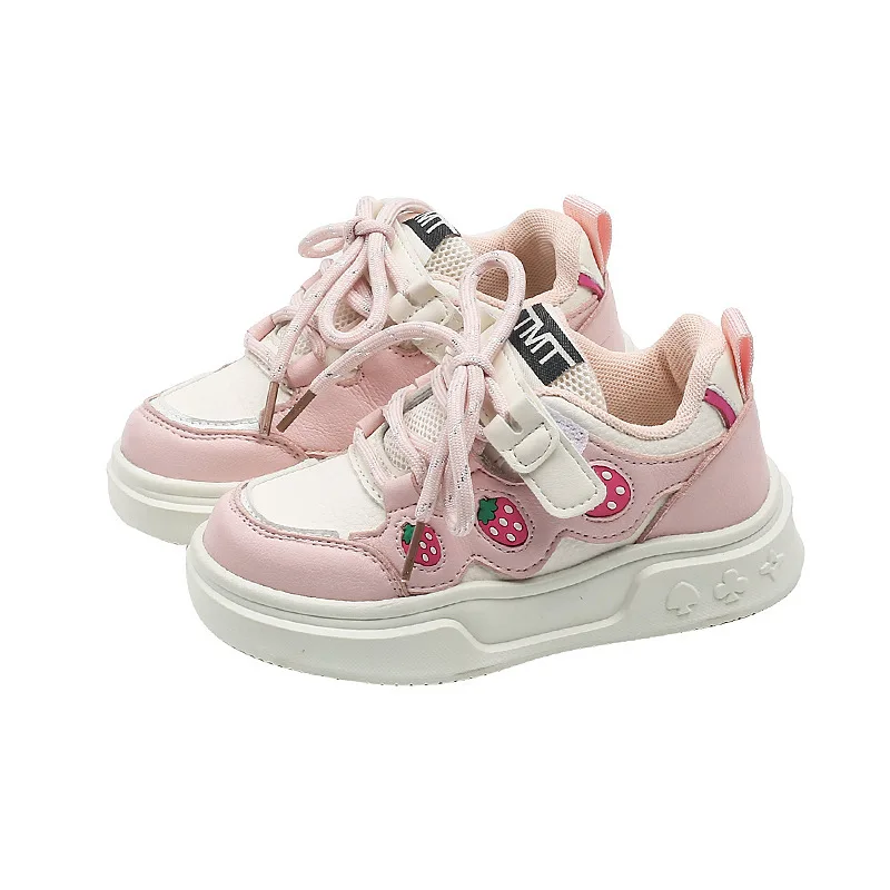 Summer Children Girls Leather Cute Strawberry Non-slip Super Soft Thick-soled Small White Shoes Kids Toddler Breathable Sneakers
Summer Children Girls Leather Cute Strawberry Non-slip Super Soft Thick-soled Small White Shoes Kids Toddler Breathable Sneakers