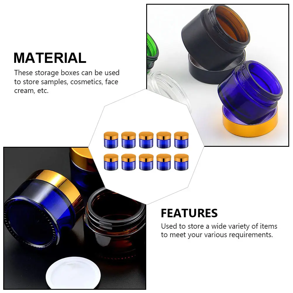 12pcs Mini Travel Containers Toiletries Sample Storage Cosmetics Glass Soap Sample Cream Bottle Body Balm Bottles
12pcs Mini Travel Containers Toiletries Sample Storage Cosmetics Glass Soap Sample Cream Bottle Body Balm Bottles
