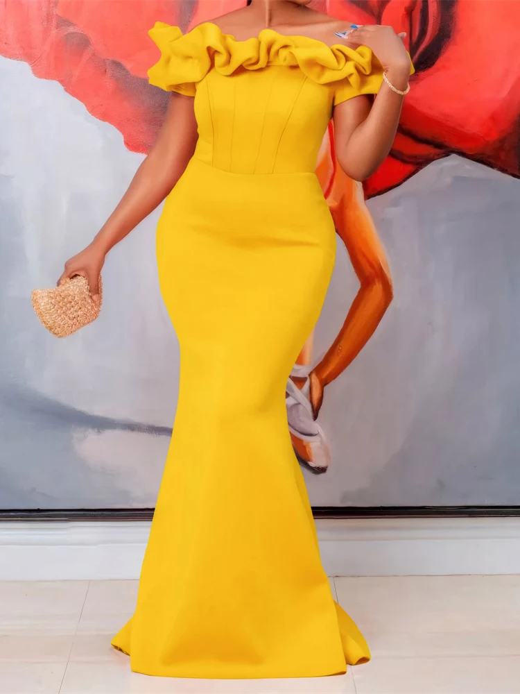 Elegant Women Sexy Mermaid Dresses Off Shoulder Slim Robe Wedding Party Evening Gown Ladies Long Dress Dubai African Clothing
Elegant Women Sexy Mermaid Dresses Off Shoulder Slim Robe Wedding Party Evening Gown Ladies Long Dress Dubai African Clothing