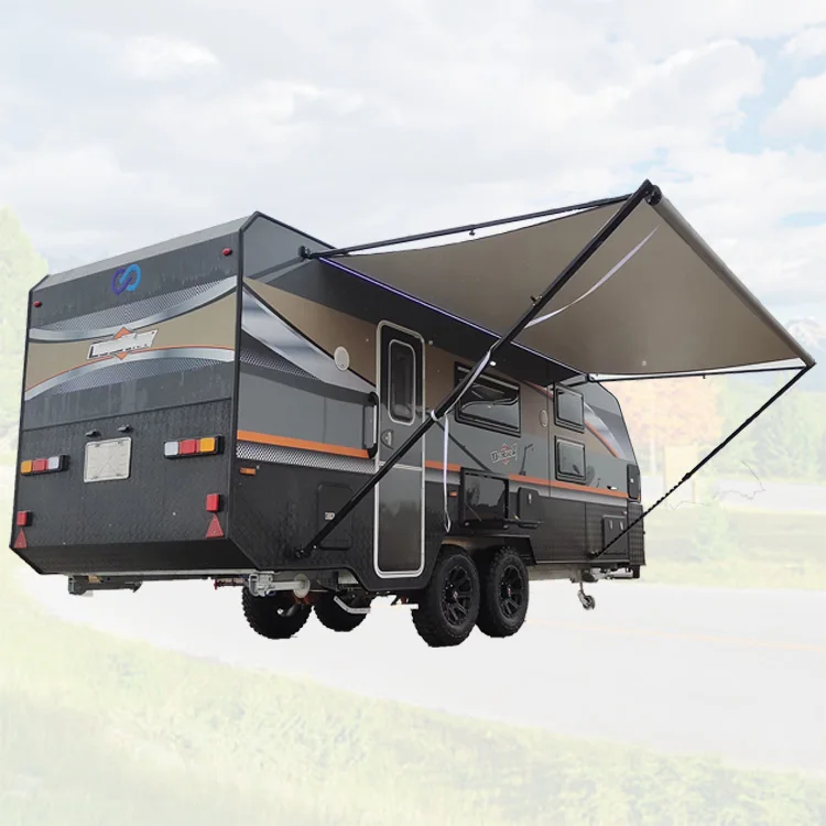 RV Awning Manual 3X2m Motorhome Awning Black or Gray Color Camper Awning
RV Awning Manual 3X2m Motorhome Awning Black or Gray Color Camper Awning