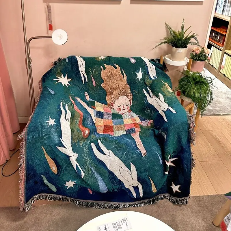 Wall Tapestry Art & Sofa Throw - Living Room Cotton Blanket Cushion Cover, Cozy Decorative Wool Layer 130x180cm
Wall Tapestry Art & Sofa Throw - Living Room Cotton Blanket Cushion Cover, Cozy Decorative Wool Layer 130x180cm