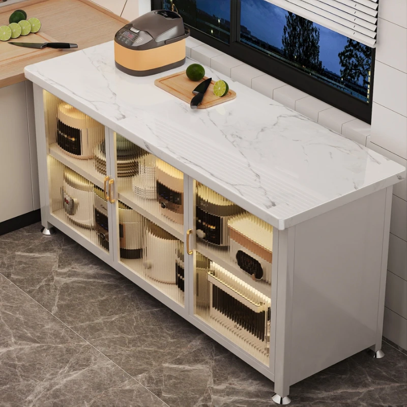 floor-to-ceiling rock slab dining side storage cabinet multi-functional workbench integrated storage against the wall
floor-to-ceiling rock slab dining side storage cabinet multi-functional workbench integrated storage against the wall