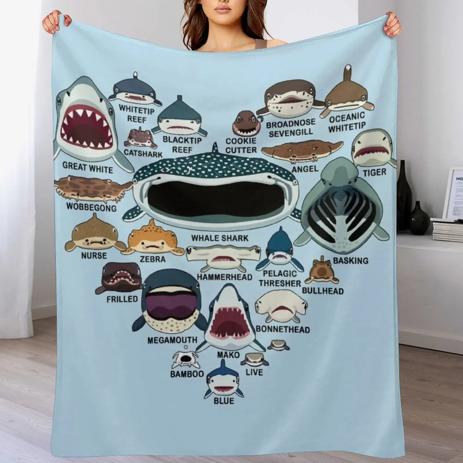 Love Shark Faces Shark Lovers Heart Throw Blanket Compact Warm Blanket for Car Road Trip
Love Shark Faces Shark Lovers Heart Throw Blanket Compact Warm Blanket for Car Road Trip