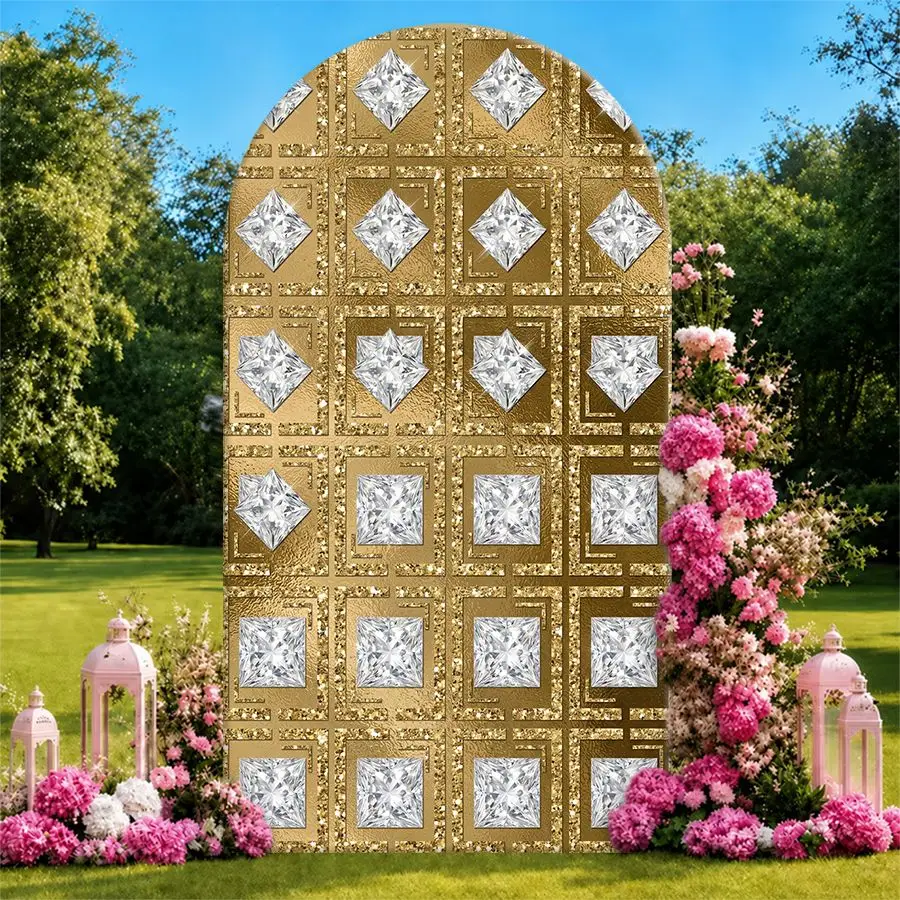 Gold Diamond Pattern Arch Backdrop Cover Party Backdrop Fabric Cover Birthday Party BabyShower Photo Background Event Decoration
Gold Diamond Pattern Arch Backdrop Cover Party Backdrop Fabric Cover Birthday Party BabyShower Photo Background Event Decoration