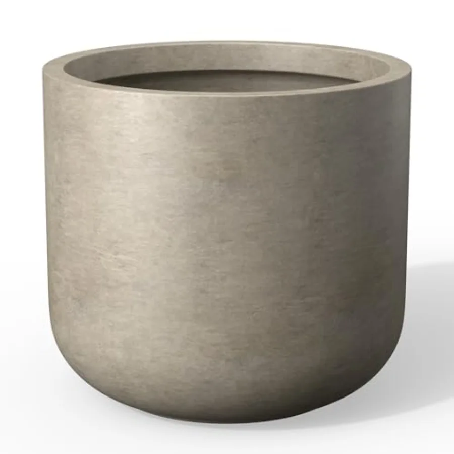 13.8-Inch Dia Round Concrete Planter Indoor Outdoor Garden Pot with Drainage Hole Rubber Plug Ideal for Flower and Tree Weather
13.8-Inch Dia Round Concrete Planter Indoor Outdoor Garden Pot with Drainage Hole Rubber Plug Ideal for Flower and Tree Weather
