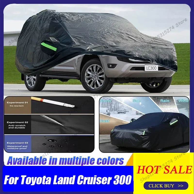 For 2021-2025 Toyota Land Cruiser 300 Waterproof Full Car Cover Outdoor Anti-UV Snow and Rain Protection SUV Cover Dustproof
For 2021-2025 Toyota Land Cruiser 300 Waterproof Full Car Cover Outdoor Anti-UV Snow and Rain Protection SUV Cover Dustproof