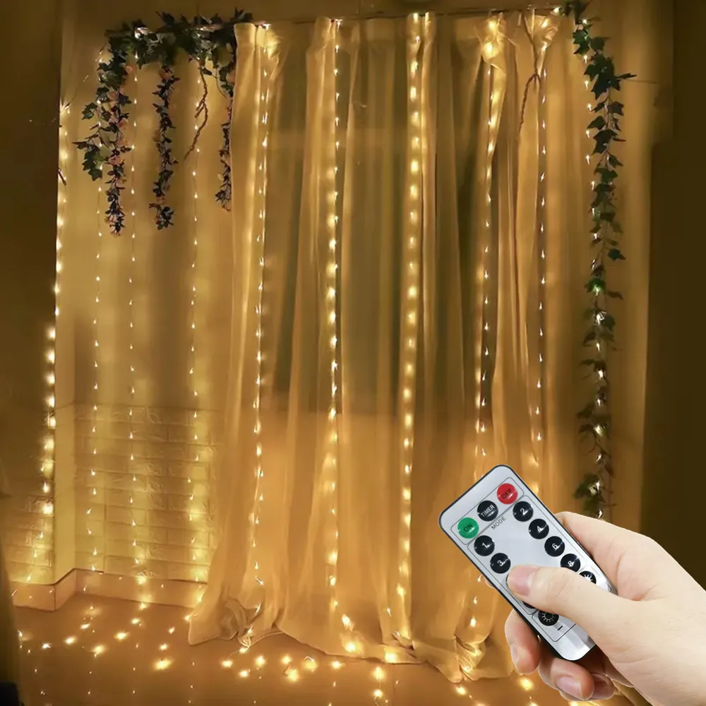 Fairy String Light 3-6M 8 Mode LED Bedroom Light Wedding Christmas Decoration Party Holiday Outdoor Light USB Curtain Lights
Fairy String Light 3-6M 8 Mode LED Bedroom Light Wedding Christmas Decoration Party Holiday Outdoor Light USB Curtain Lights