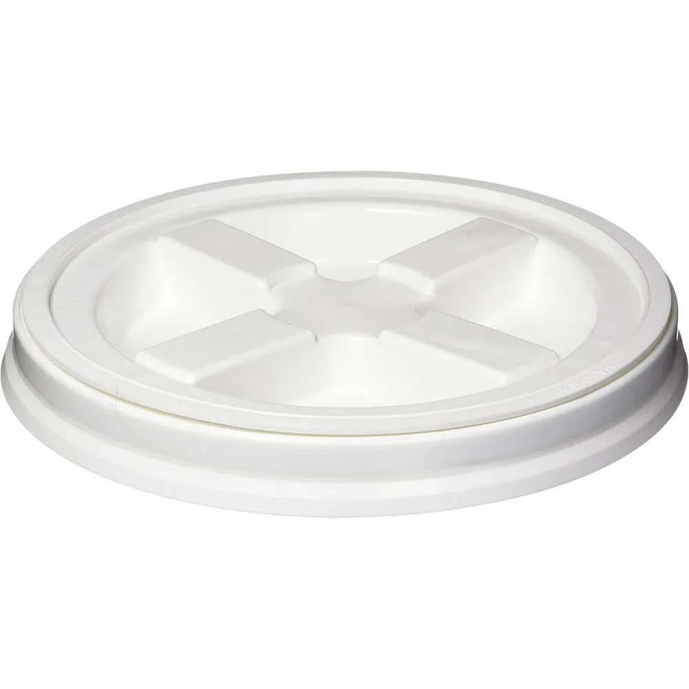 Gamma Seal Lid- Pet Food Storage Container Lids - Fits 3.5, 5, 6, & 7 Gallon Buckets, White, 6-Count, Made in USA
Gamma Seal Lid- Pet Food Storage Container Lids - Fits 3.5, 5, 6, & 7 Gallon Buckets, White, 6-Count, Made in USA