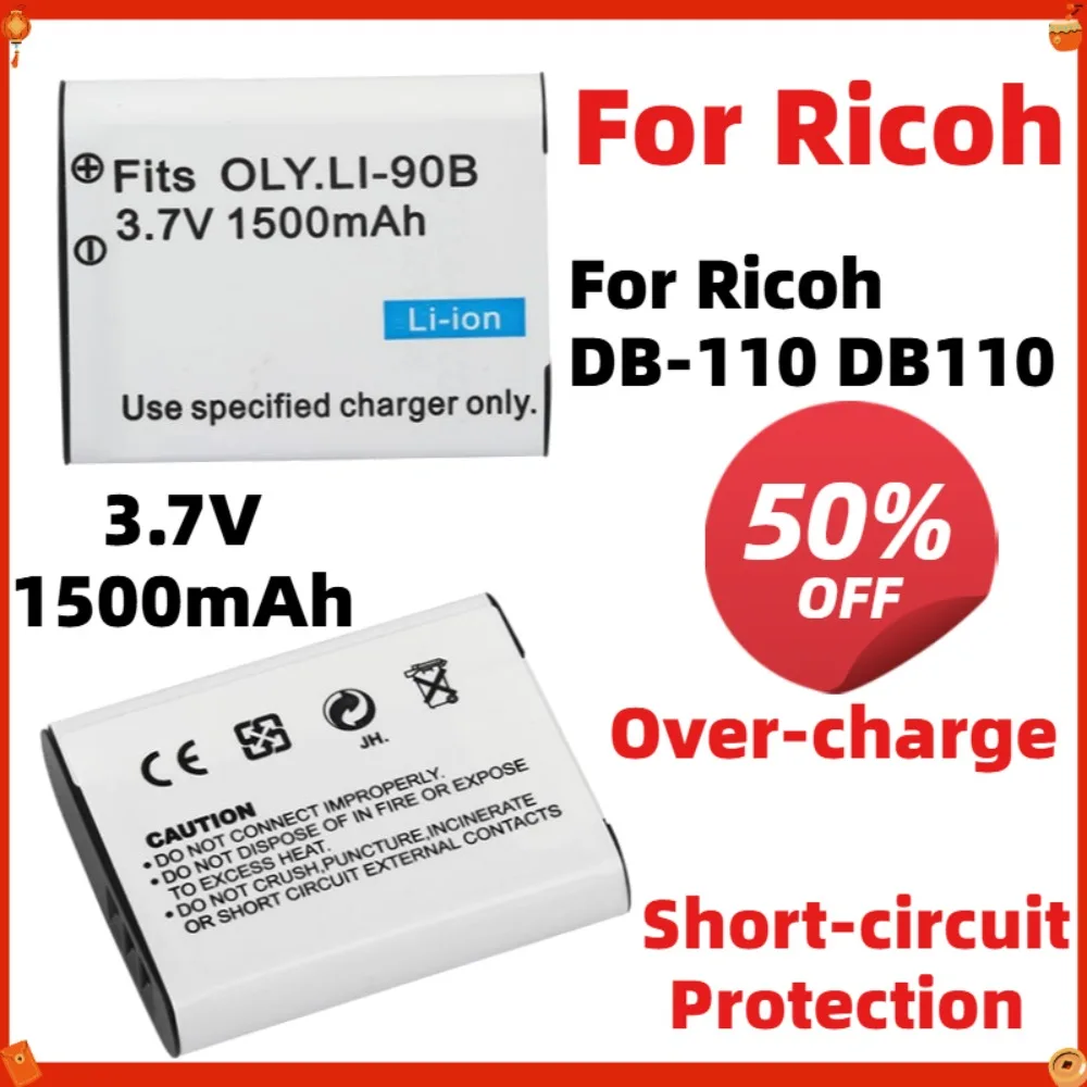 Original For Ricoh DB-110 DB110 Battery 1500mAh 3.7V Replacement for Ricoh GR III GR3 GRIII Camera High Capacity Li-ion Battery
Original For Ricoh DB-110 DB110 Battery 1500mAh 3.7V Replacement for Ricoh GR III GR3 GRIII Camera High Capacity Li-ion Battery
