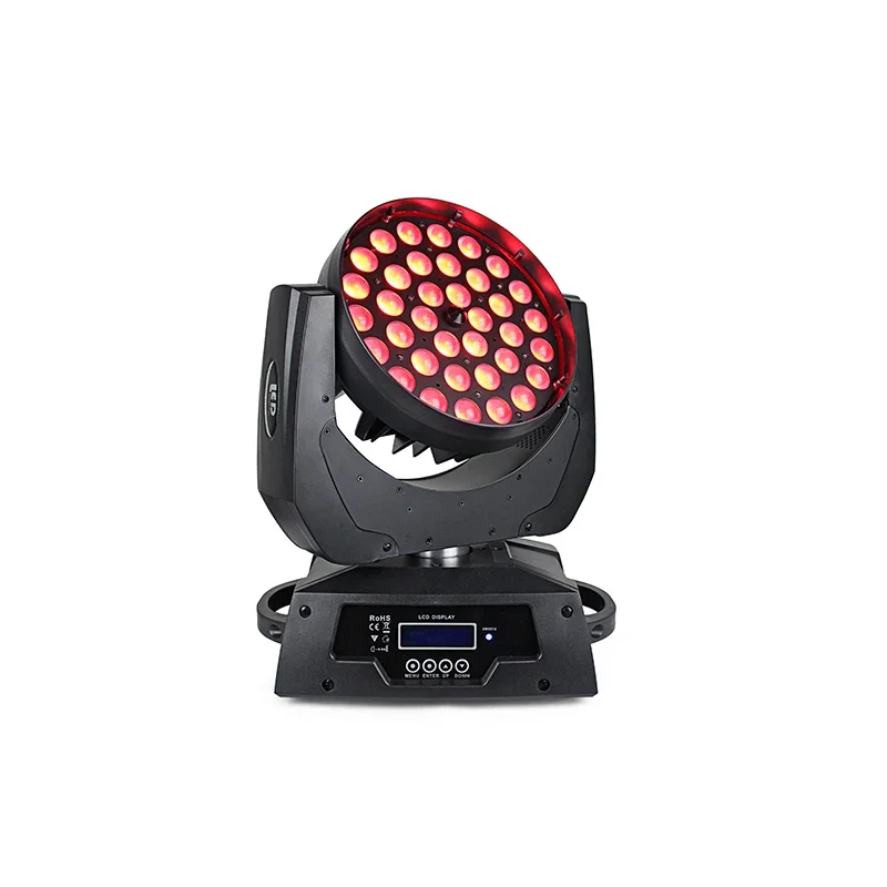 KM-MH12013 High Quality LED 36pcs *10W RGBWA 4IN1 LED Zoom Beam Wash Moving Head Stage Light
KM-MH12013 High Quality LED 36pcs *10W RGBWA 4IN1 LED Zoom Beam Wash Moving Head Stage Light