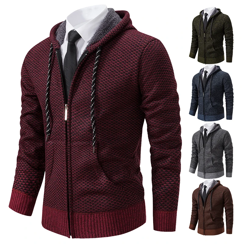 Men's trend in autumn and winter 2023 new plus velvet padded knit cardigan sweater coat
Men's trend in autumn and winter 2023 new plus velvet padded knit cardigan sweater coat