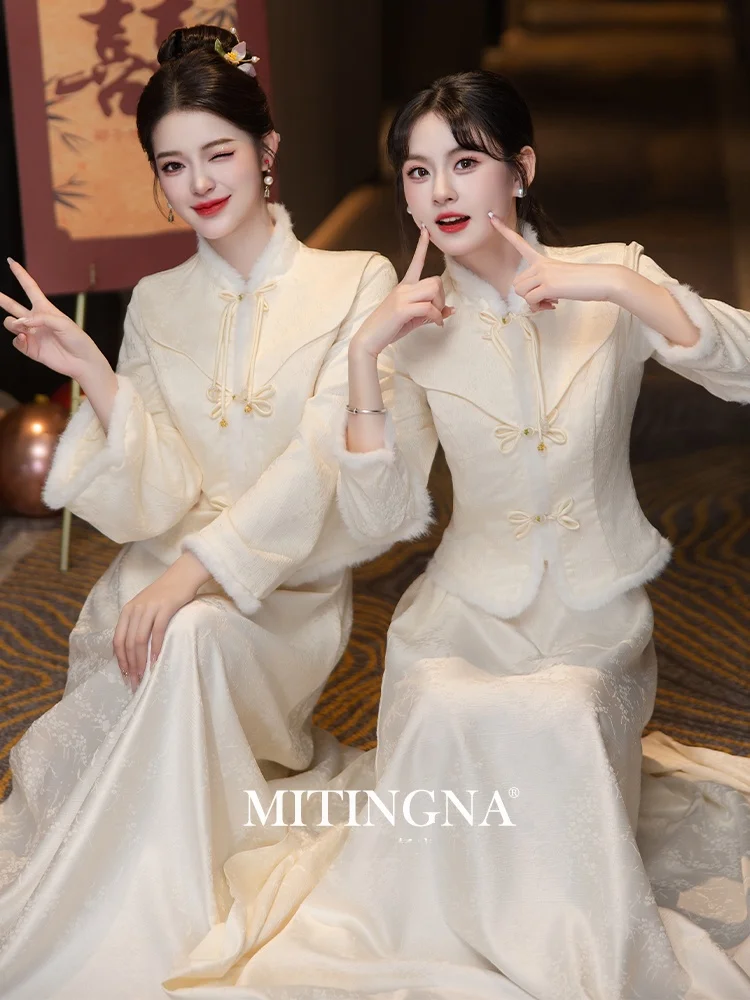 Champagne Colored Chinese Sle Maidsmaid Dr 2025 New Vintage Floral Embroidery mid Waist a Line Skirt Wedding Engagement ...
Champagne Colored Chinese Sle Maidsmaid Dr 2025 New Vintage Floral Embroidery mid Waist a Line Skirt Wedding Engagement ...