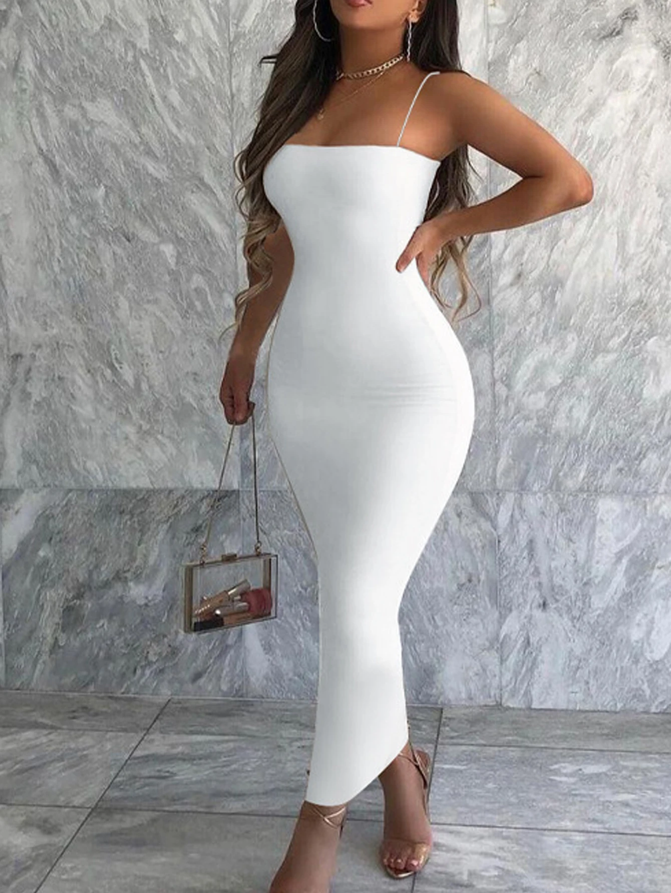 Bodycon Dress for Women Sleeveless Strap Women Dress Vestidos Slim Long Dress Female Clothing Party Outfits
Bodycon Dress for Women Sleeveless Strap Women Dress Vestidos Slim Long Dress Female Clothing Party Outfits