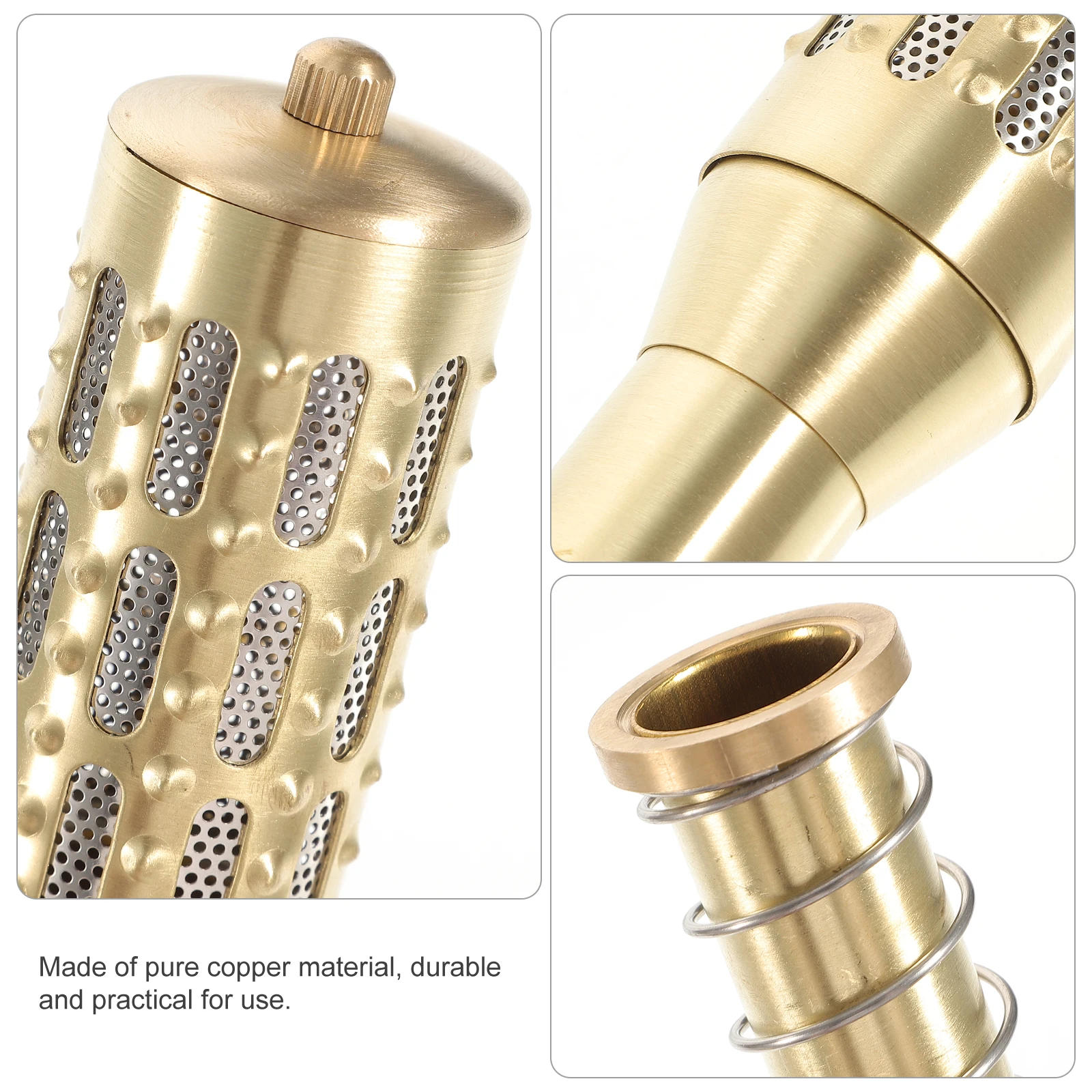 Creative 8 Pure Copper Moxibustion Bar Ergonomic Portable Moxa Stick Holder Stable Ash Mesh Filter Durable Moxa Caring Tool For
Creative 8 Pure Copper Moxibustion Bar Ergonomic Portable Moxa Stick Holder Stable Ash Mesh Filter Durable Moxa Caring Tool For