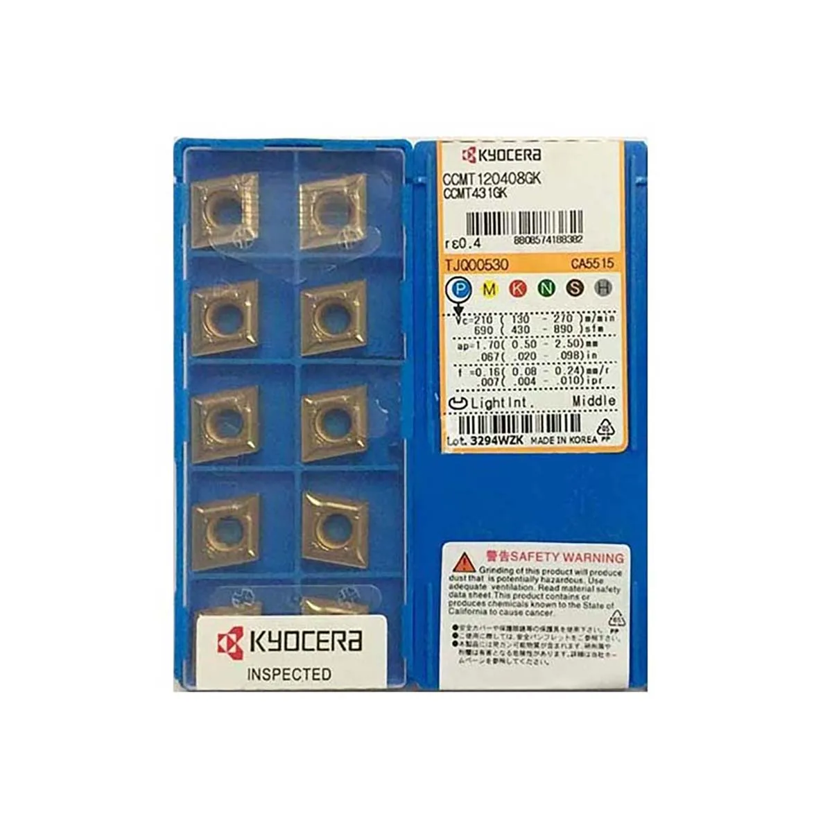 Оригинальные токарные пластины Kyocera CCMT CCMT12 CCMT120408GK CCMT09T308HQ CCMT09T304HQ CCMT060204HQ CA5515
Оригинальные токарные пластины Kyocera CCMT CCMT12 CCMT120408GK CCMT09T308HQ CCMT09T304HQ CCMT060204HQ CA5515