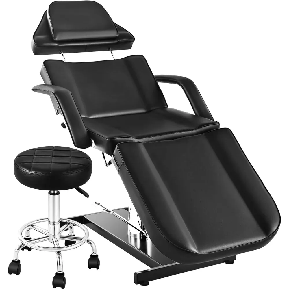 Facial Tattoo Chair for Client, Hydraulic Esthetician Lash Bed with Rolling Stool, 360° Swivel Adjustable Headrest Tattoo Artist
Facial Tattoo Chair for Client, Hydraulic Esthetician Lash Bed with Rolling Stool, 360° Swivel Adjustable Headrest Tattoo Artist
