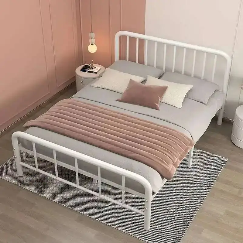 Bed Double Aesthetics Iron Princess Aesthetic Designer Bed Simple Modern Comfortable High Quality Korean Muebles Hotel Furniture
Bed Double Aesthetics Iron Princess Aesthetic Designer Bed Simple Modern Comfortable High Quality Korean Muebles Hotel Furniture